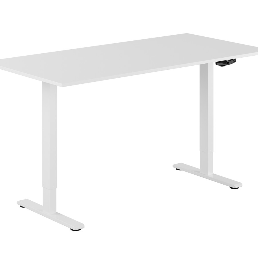 Eco Höj-/Sänkbart Skrivbord — Vit